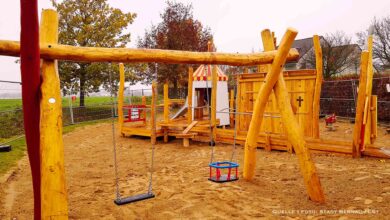 Spielplatz am Bernauer Polluxring nach Erneuerung wieder nutzbar