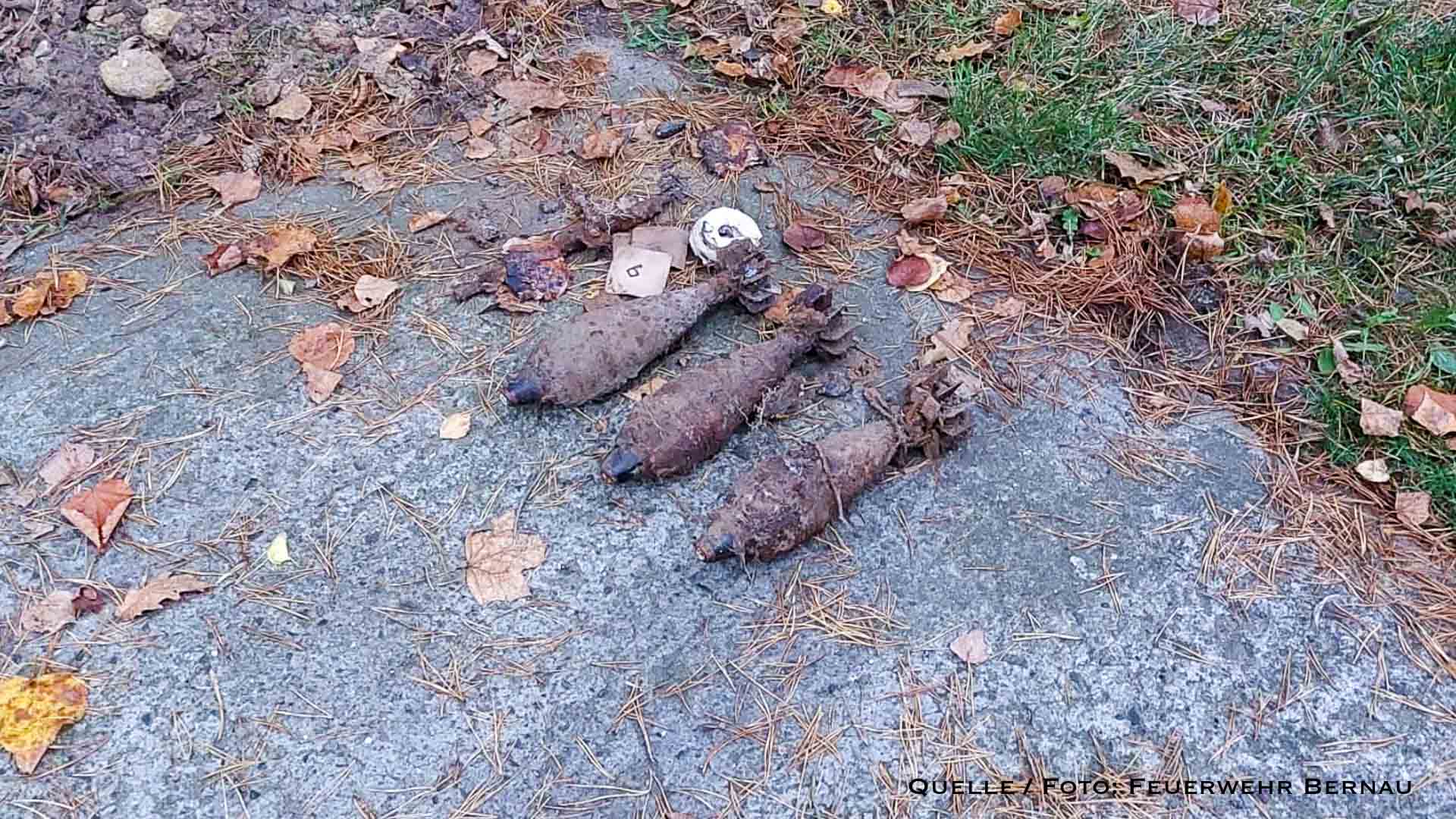 Munitionsfund sorgte für Sperrungen im Bernauer Ortsteil Lobetal