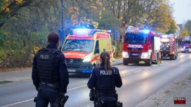 Großeinsatz der Feuerwehren am Morgen in Wandlitz
