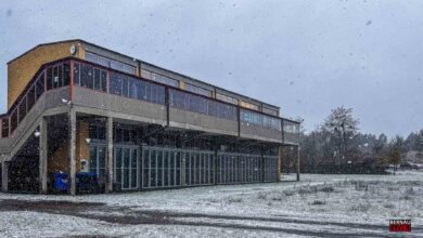 Der erste Schnee der Saison ist heute in Bernau angekommen