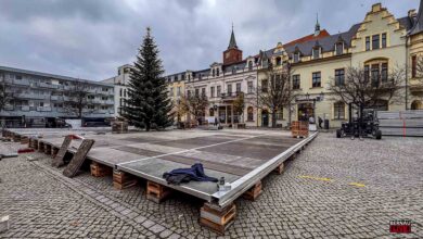 „Bernau on Ice“ - Aufbauarbeiten der Eisbahn haben begonnen