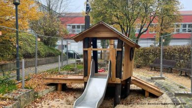 Neuer Spielplatz an der Bernauer Weserstraße wird fertiggestellt