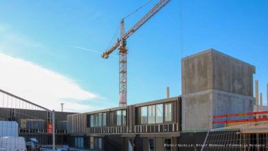Bernau: Der Neubau der Schule am Kirschgarten nimmt Gestalt an