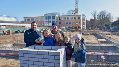Grundsteinlegung für den Erweiterungsbau der Grundschule Wandlitz