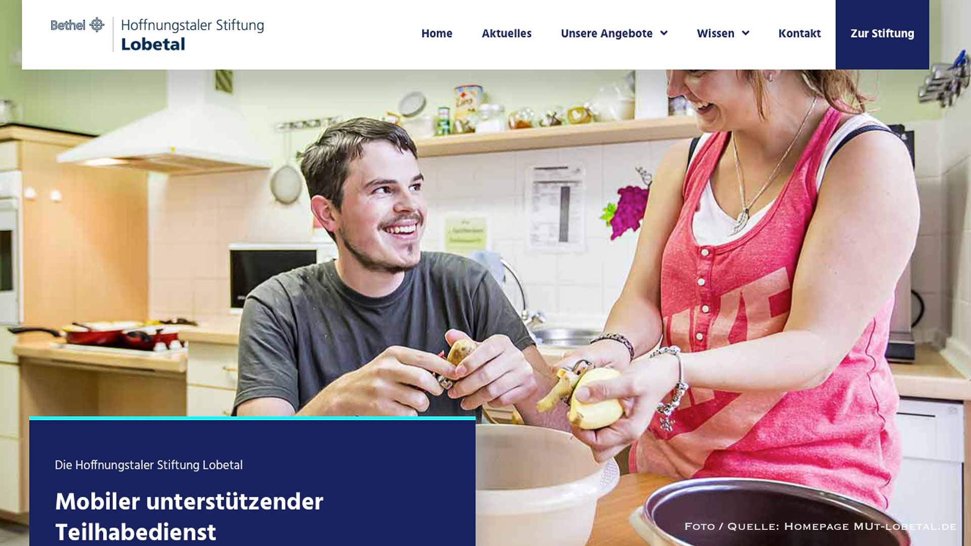 Mobiler unterstützender Teilhabedienst (MuT) Lobetal mit neuer Webseite 1 Mobile unterstützende Teilhabedienst (MuT) Lobetal mit neuer Webseite