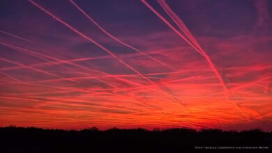 Traumhaft schöner Abendhimmel in und um Bernau
