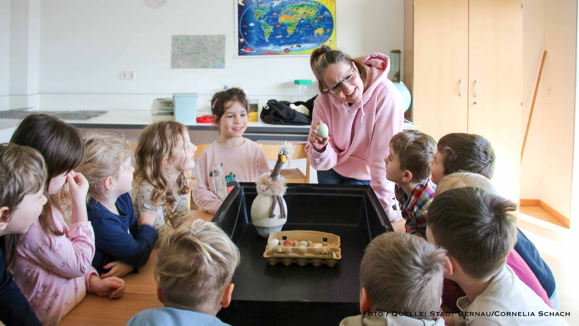 Projekt "Dein Küken" startet in der Bernauer Kita Kindergärtnerei
