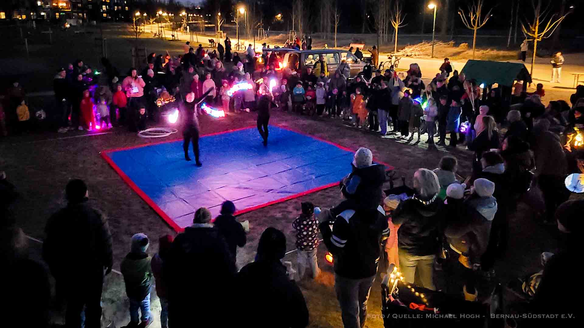 Gelungener Lampionumzug zum Bernauer Panke-Park