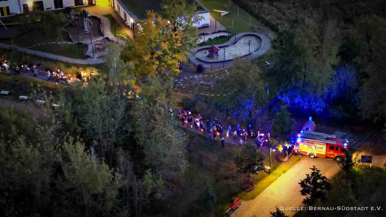 Samstag: 9. Lampionumzug vom Krimhildpark zum Panke-Park Bernau