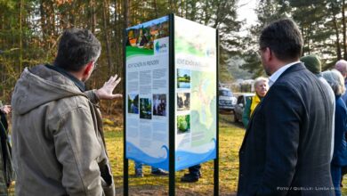 Aufsteller informieren über touristische Angebote in der Gemeinde Wandlitz