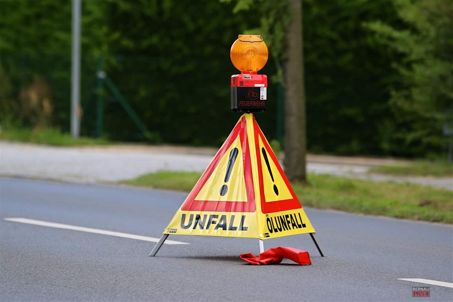 Bernau: Verkehrsunfall im Bereich Fichtestraße / Schönower Chaussee