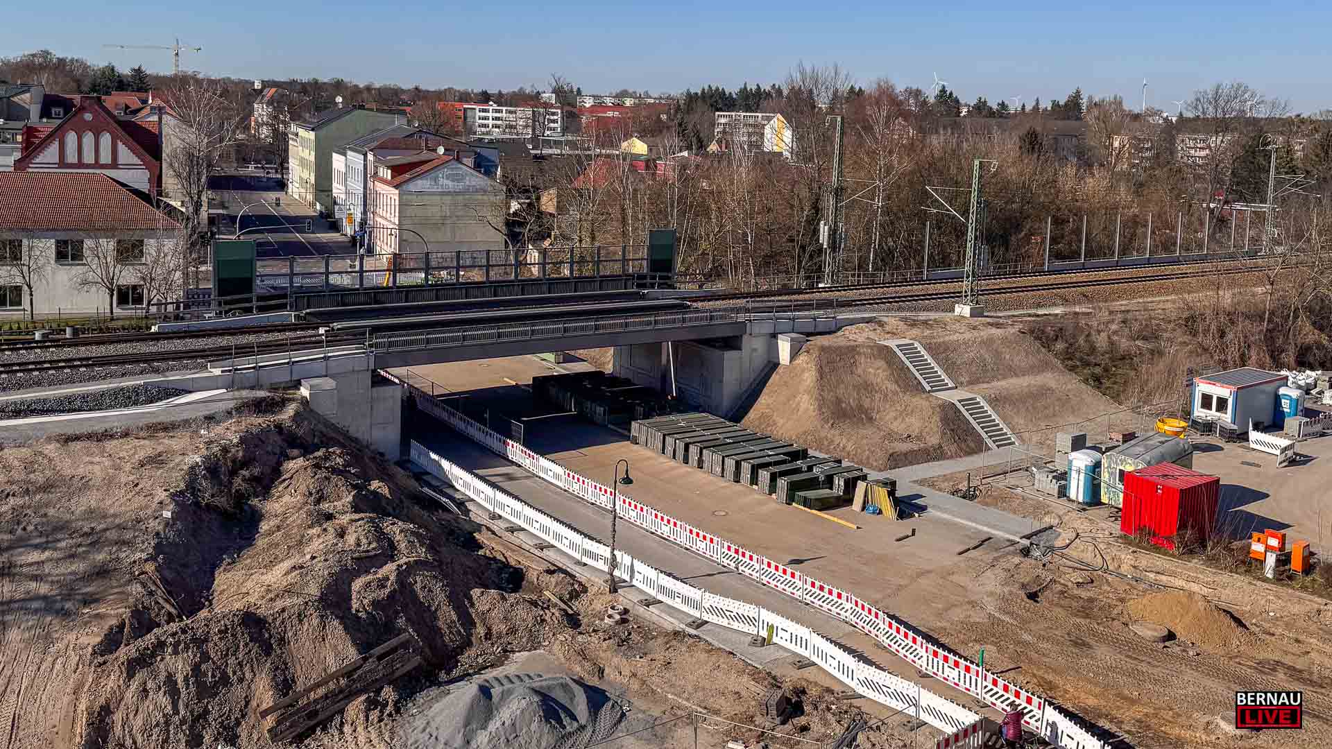 Lärmhinweis: Nächtliche Bauarbeiten rund um den Bahnhof Bernau