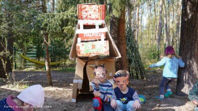Kein Spielzeug - mehr Fantasie: Die Pappstadt der Kita Schneckenkönig in Bernau