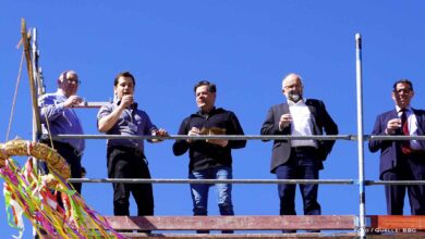 Richtfest für die neue Werkstatthalle der BBG in Bernau