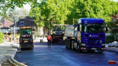 Endspurt in Bernau: Asphalt für die August-Bebel-Straße und Börnicker Chaussee