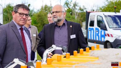 Bernau: Neues Notauslassbecken für Havariefälle in Waldfrieden eingeweiht