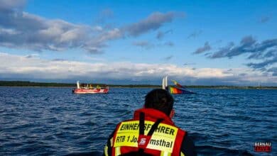 Windböen kentern Katamaran: Glückliche Rettung am Grimnitzsee
