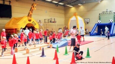Kitasportfest in Bernau: Kreissportbund Barnim bringt 400 Kinder in Bewegung