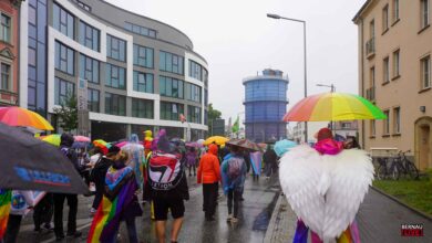 Christopher Street Day (CSD) in Bernau mit etwa 600 Teilnehmenden