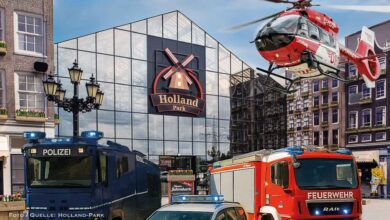 Schwanebeck: Blaulicht-Wochenende im Holland-Park