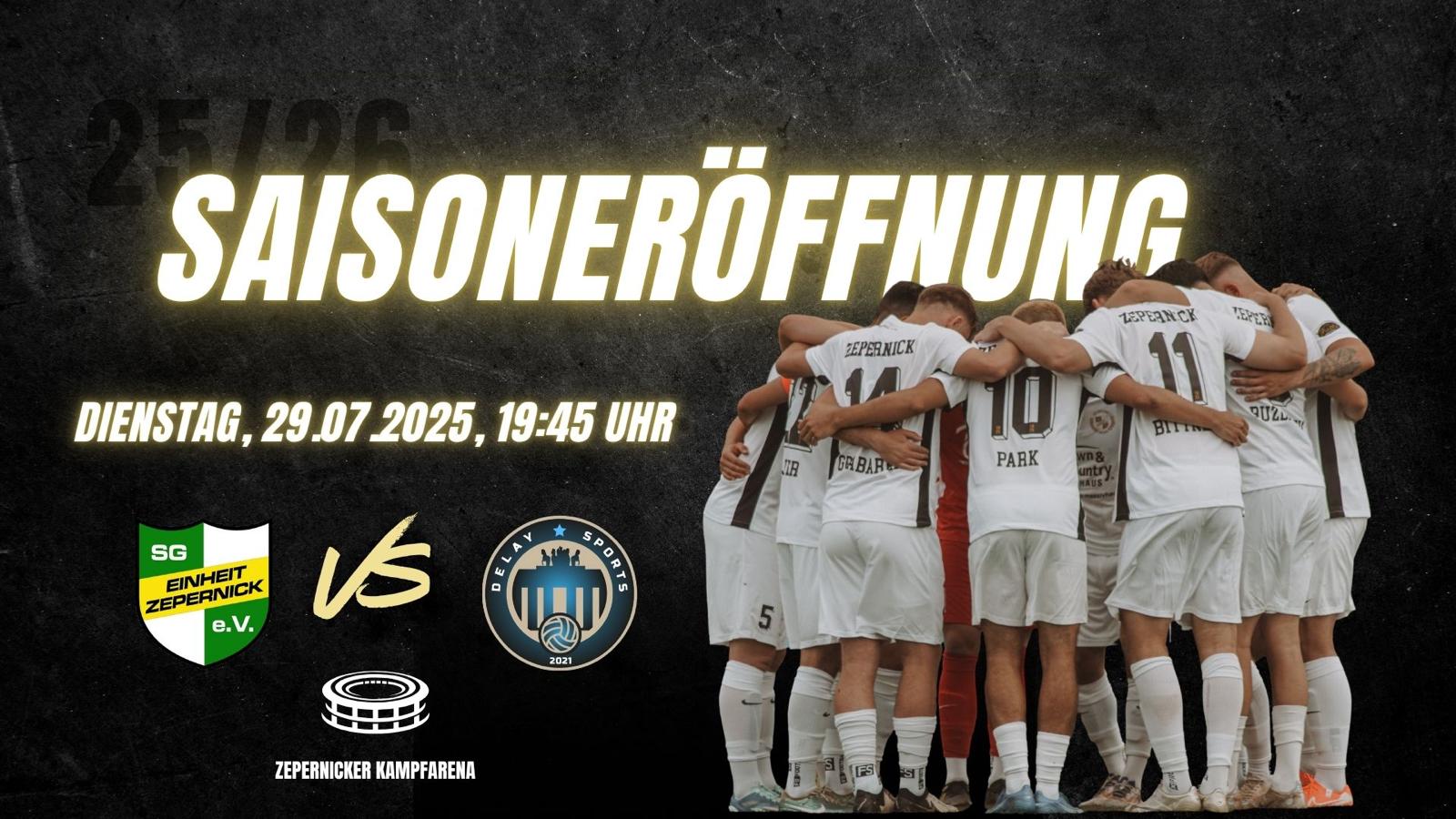 Saisoneröffnung der SG Einheit Zepernick im Spiel gegen Delay Sports Berlin