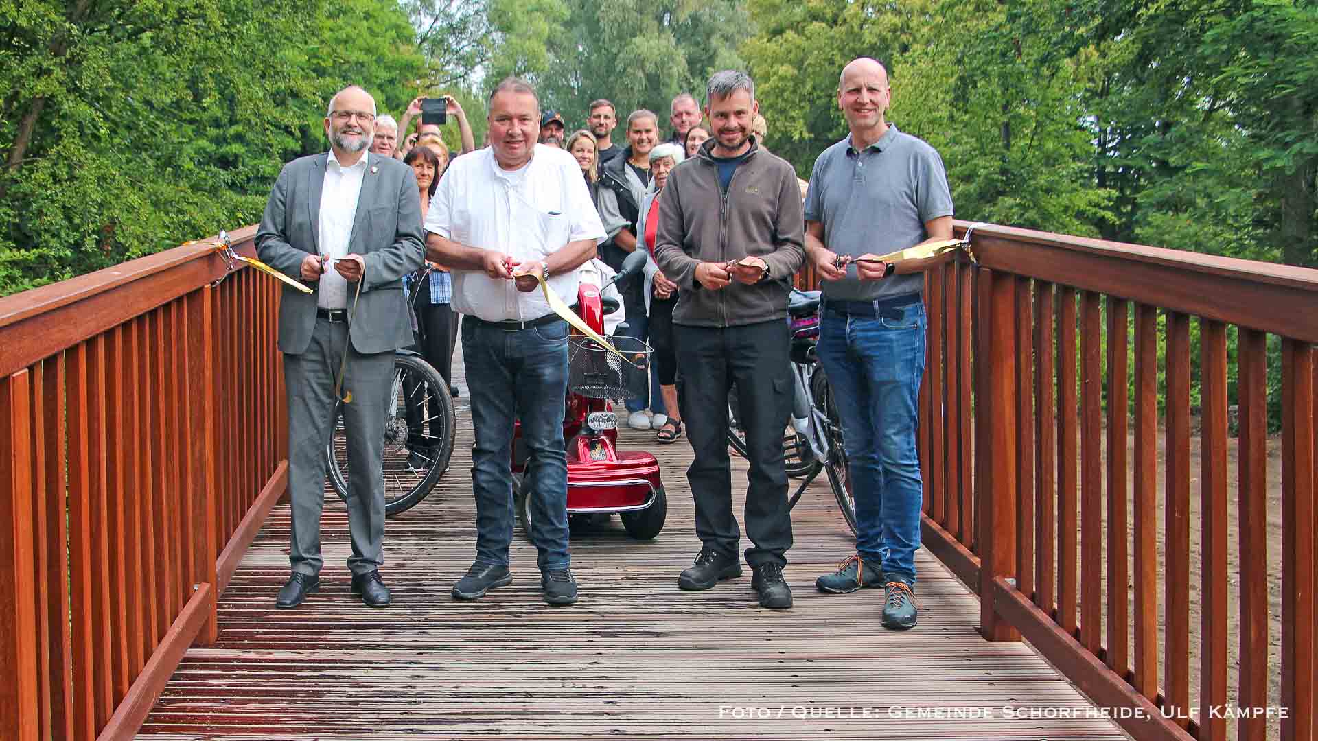 Schorfheide: Neue Brücke über den Finowkanal in Finowfurt eingeweiht