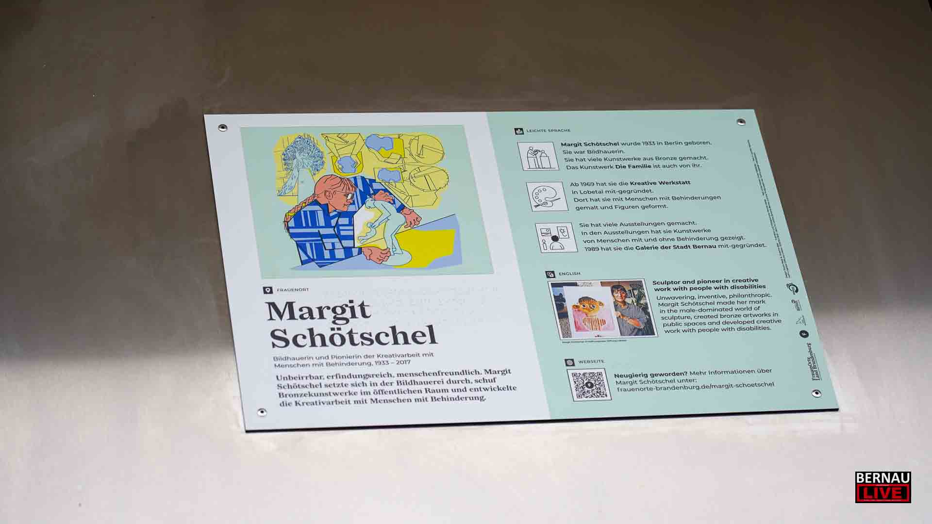 52. Brandenburger FrauenOrt in Bernau eingeweiht - Dank an Margit Schötschel 6 Bernau LIVE - Dein Stadtmagazin für Bernau bei Berlin