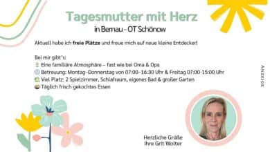Willkommen bei Tagesmutter Grit Wolter in Bernau-Schönow