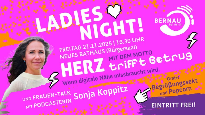 Herz trifft Betrug: Ladies Night zum Thema Cyberkriminalität im Neuen Rathaus von Bernau