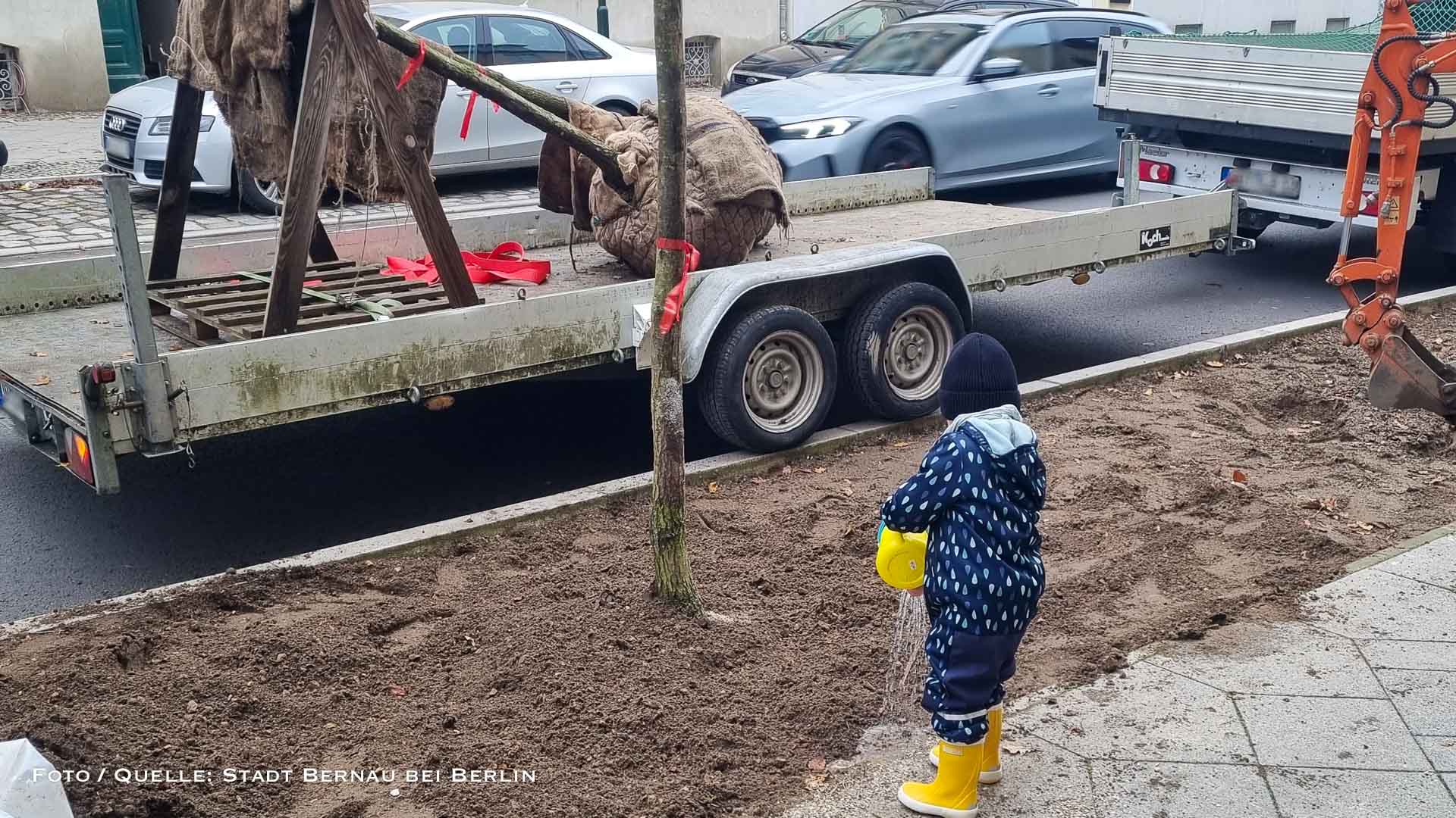 Ein (Baby) Baum fürs Leben: Milo und Lana Amira pflanzen ihre Zukunft in Bernau