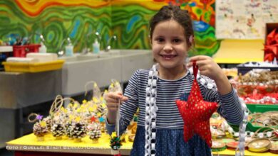 Handarbeit aus der Grundschule Schönow schmückt den Bundestag