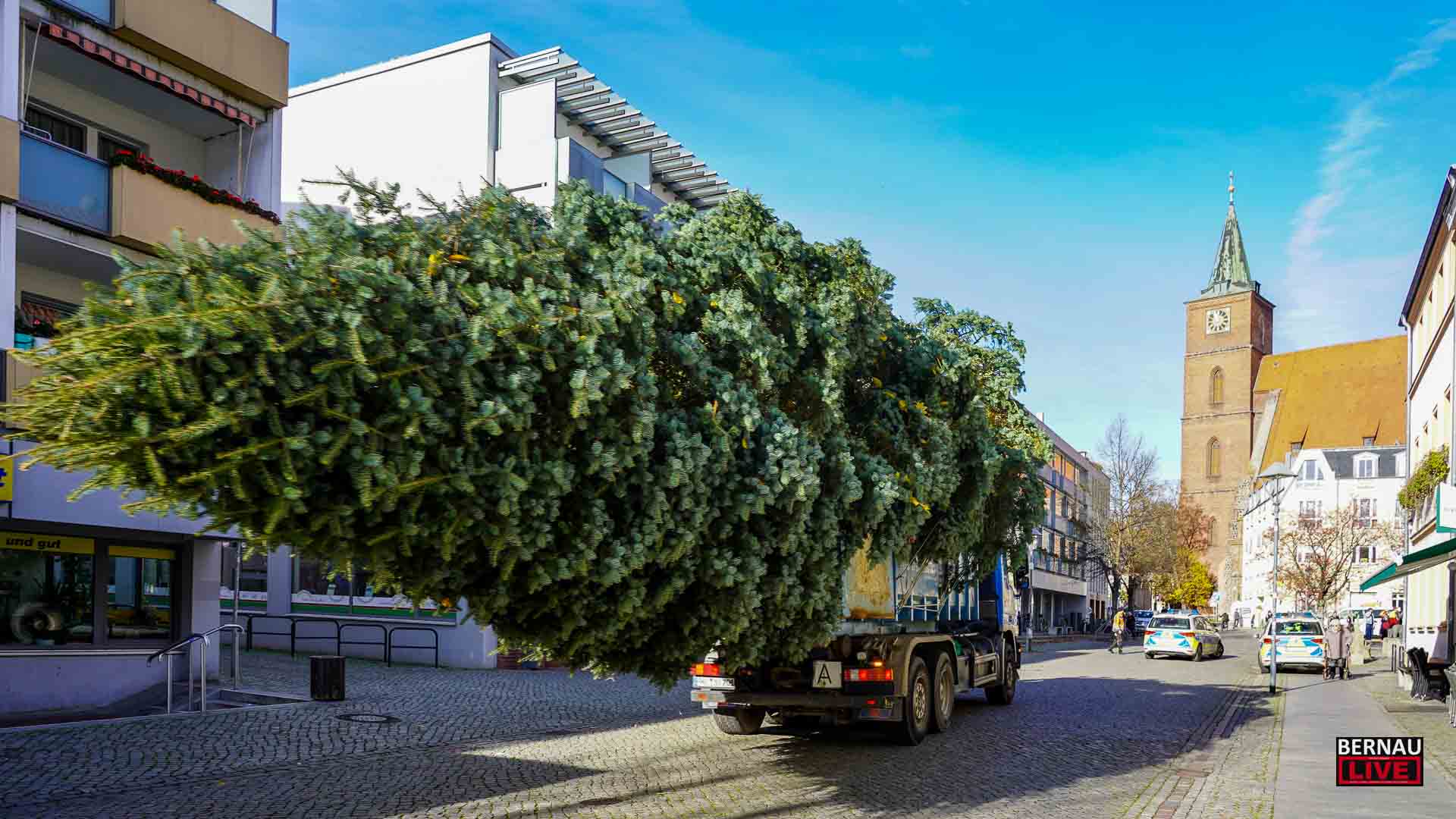 Eine Colorado-Tanne für den Marktplatz: Bernau hat seinen Weihnachtsbaum! 9 Bernau LIVE - Dein Stadtmagazin für Bernau bei Berlin