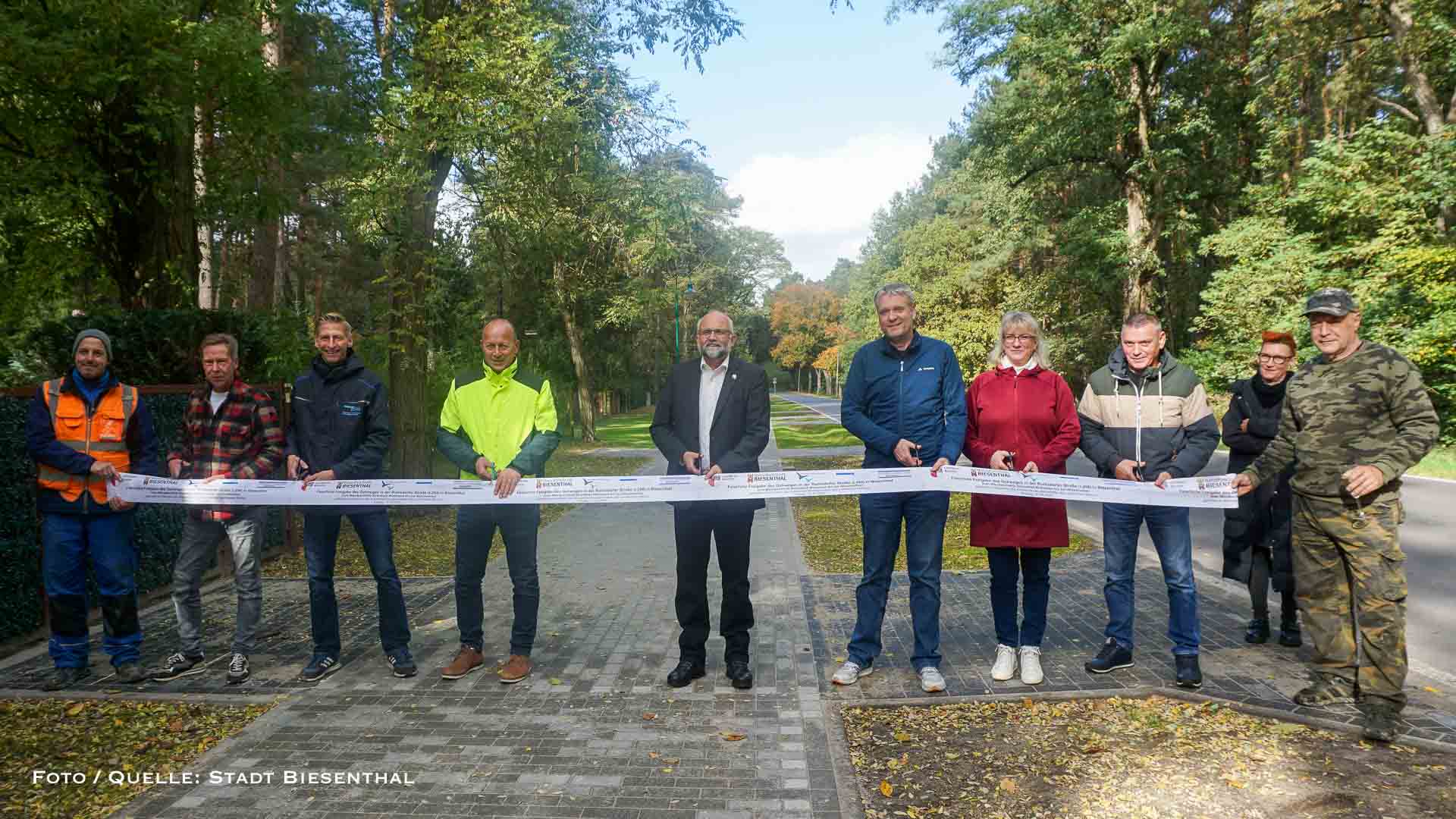 Neuer Geh- und Radweg an der Ruhlsdorfer Straße in Biesenthal fertiggestellt