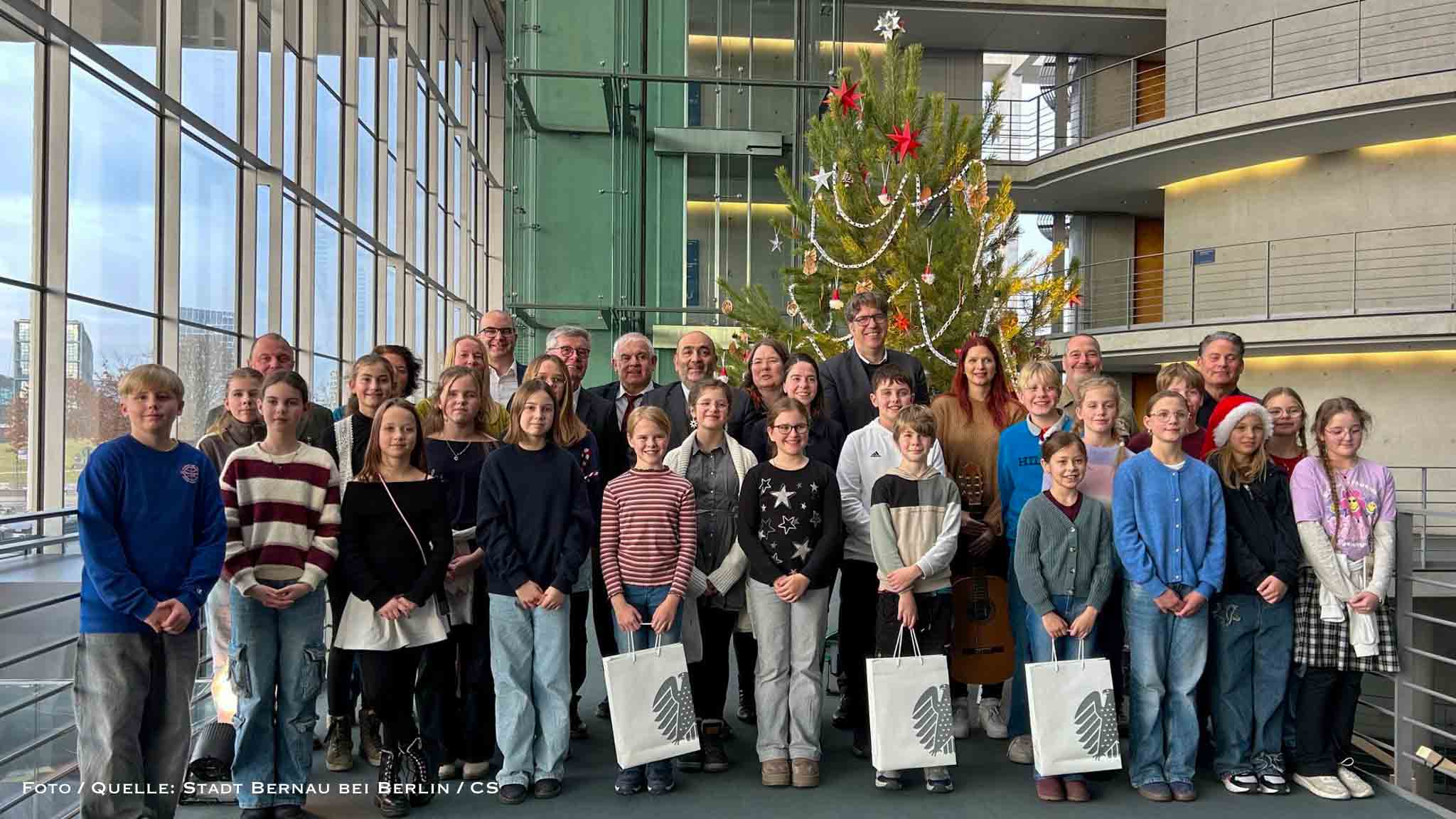 Weihnachtsbaum aus der Schönower Heide für den Bundestag