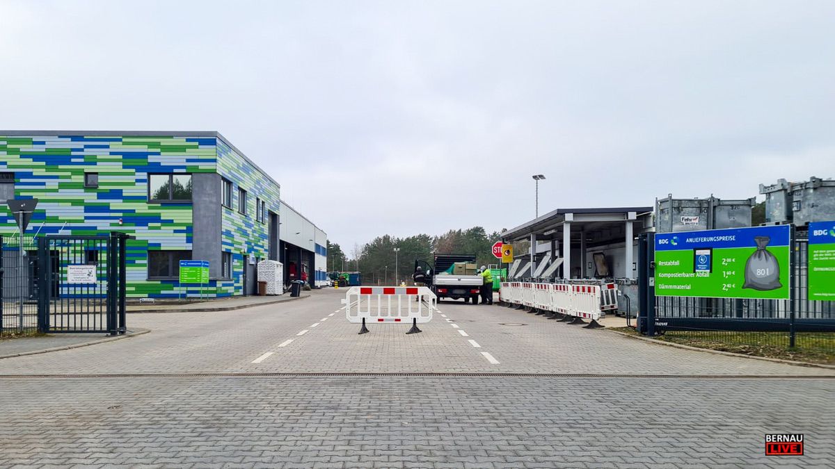Wertstoffhöfe in Bernau und Barnim - ab 1. Januar 2026 neue Öffnungszeiten
