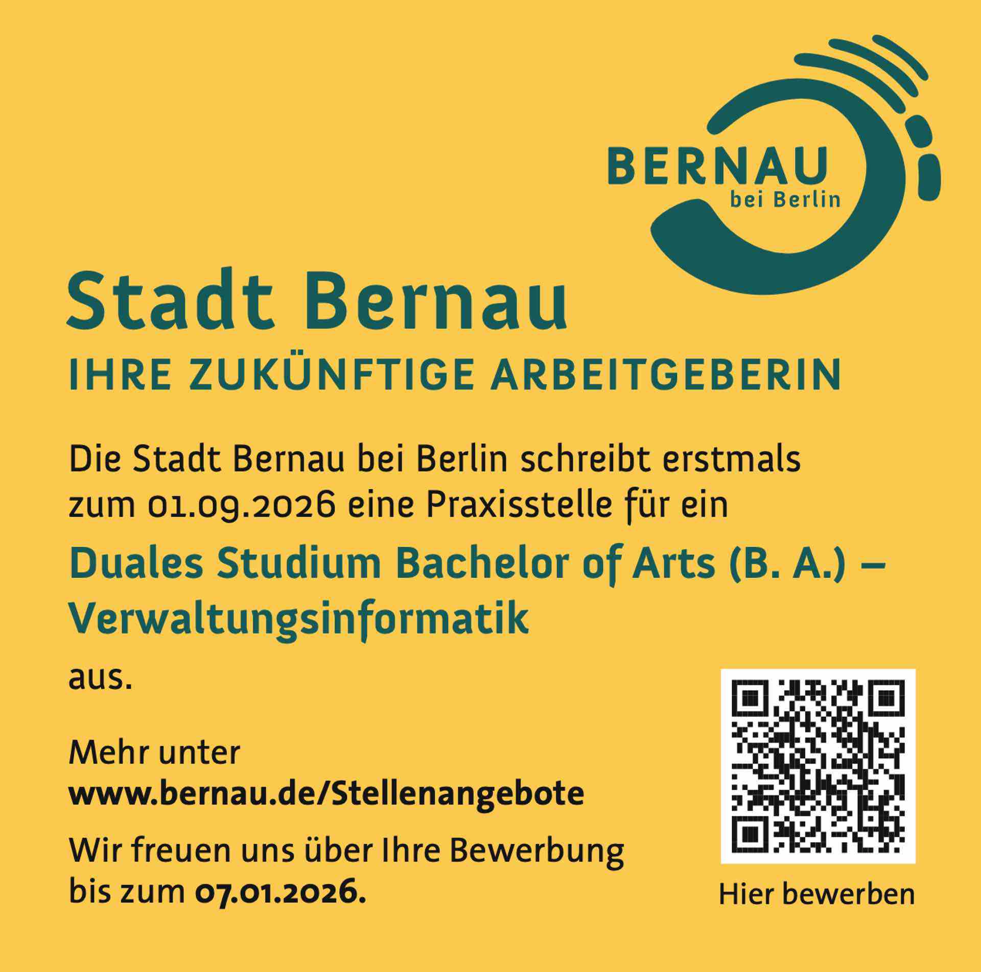 Studium Bachelor of Science (B. Sc.) - Verwaltungsinformatik