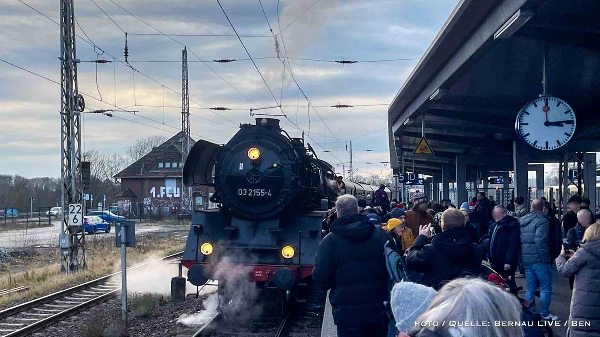 Mit Nostalgie und Volldampf nach Bernau und zurück