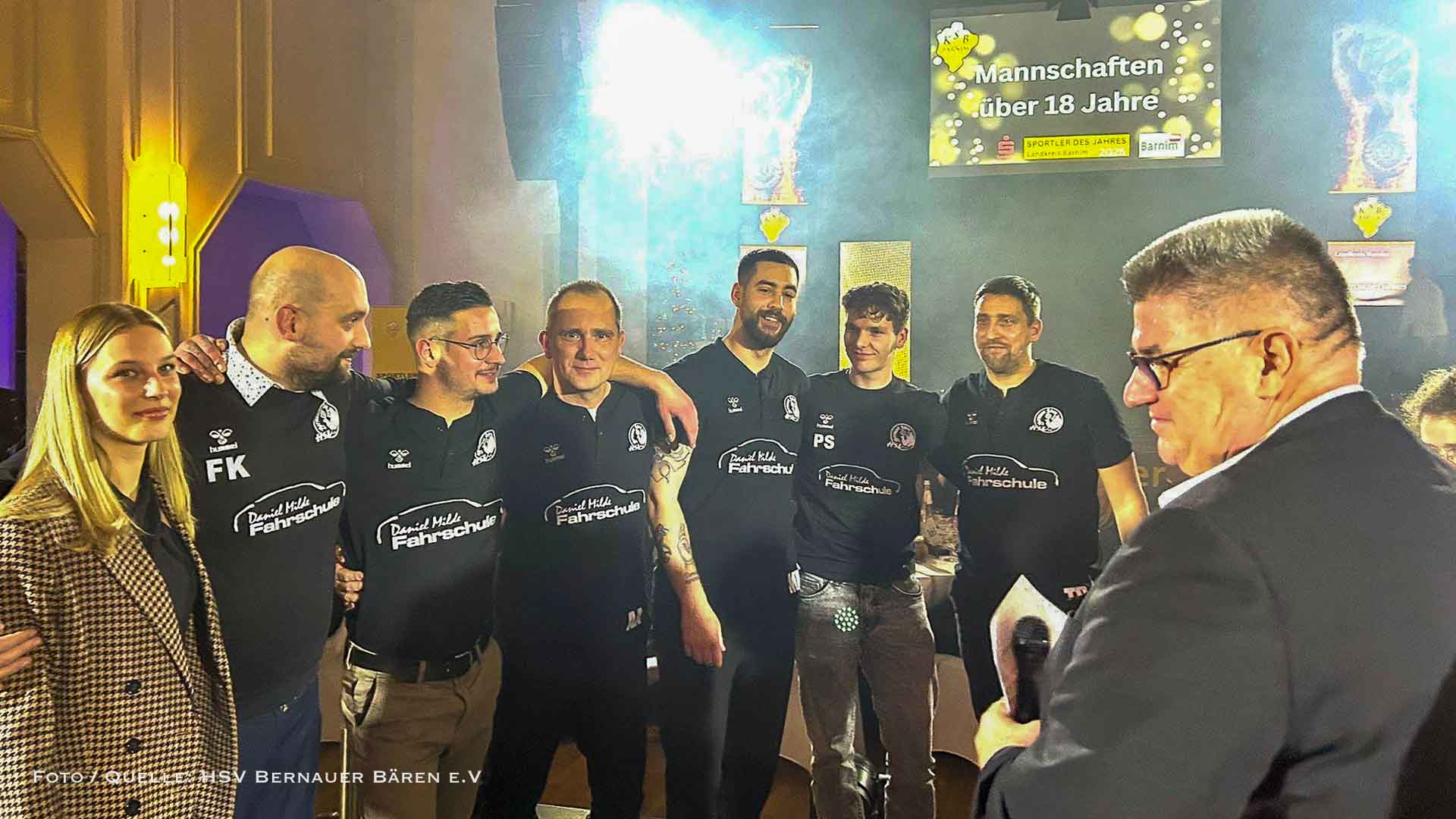 Barnimer Sportgala 2025: Große Freude bei den HSV Bernauer Bären II