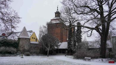Kuelzpark Bernau Schnee Winter