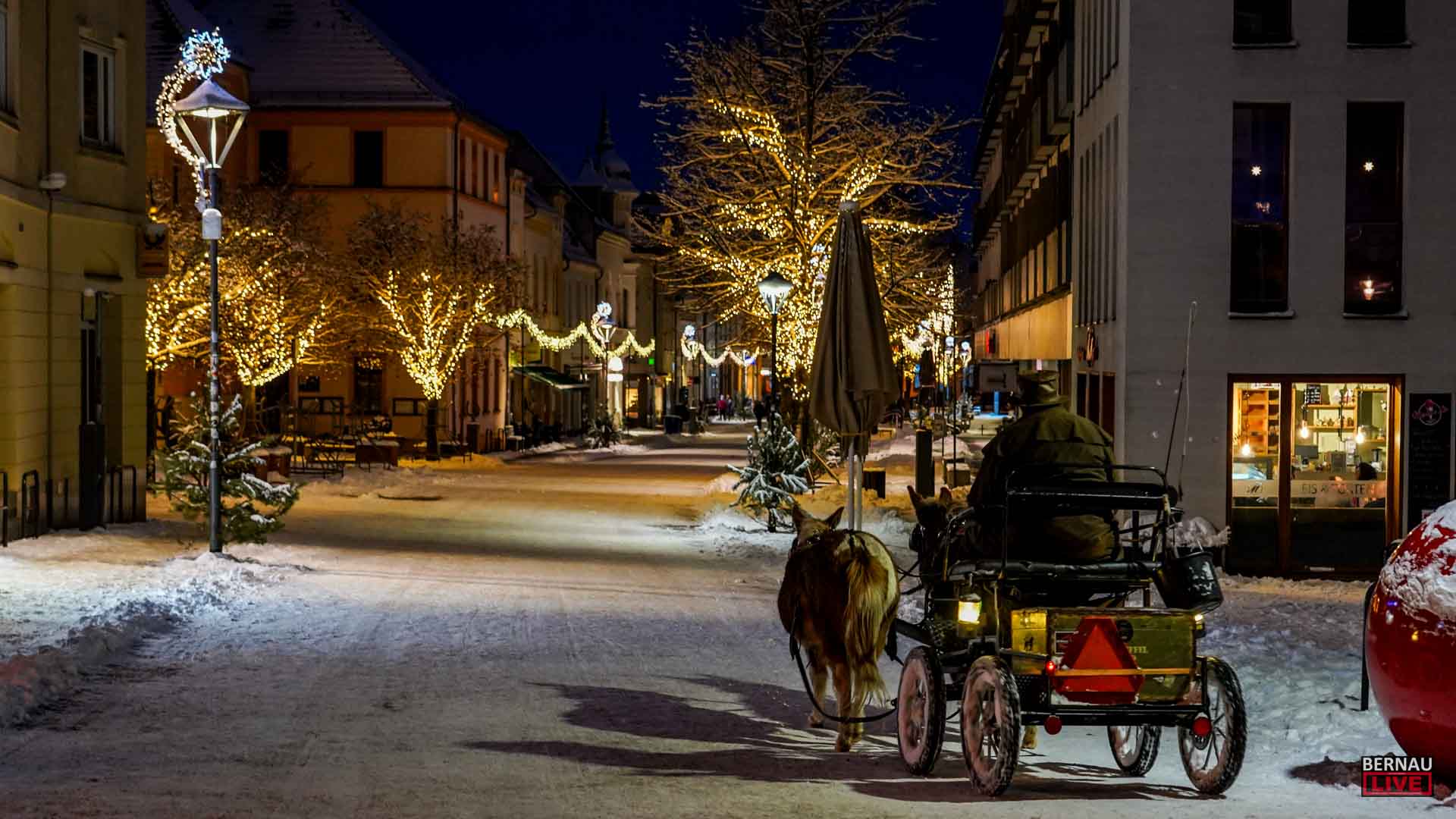 Nur noch bis morgen leuchtet die Bernauer Innenstadt