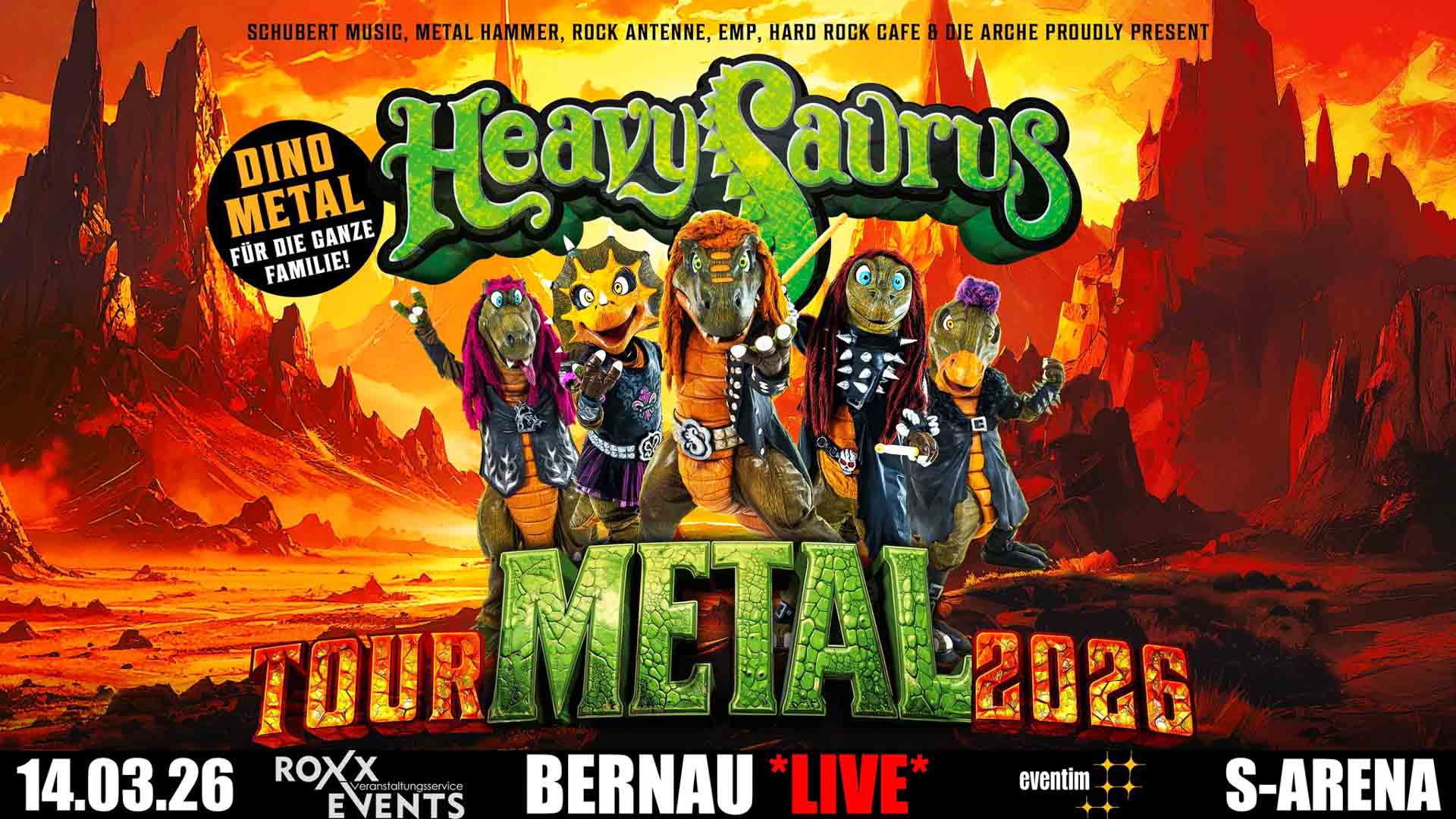 Dino-Alarm in Bernau: Heavysaurus bringen die S-Arena zum Beben!