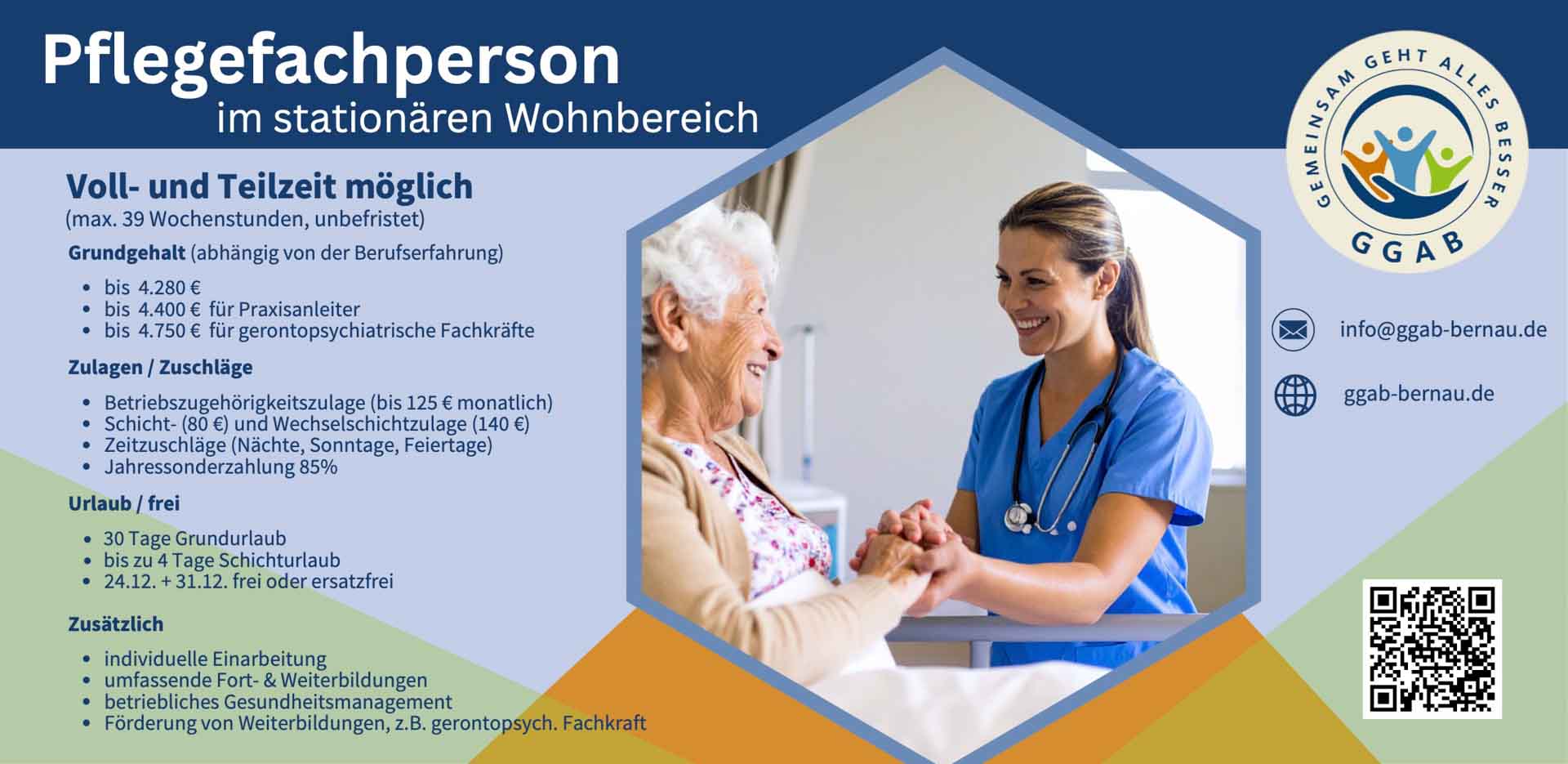 Pflegefachperson im stationären Wohnbereich bei der GGAB in Bernau 2 Pflegefachperson im stationären Wohnbereich bei der GGAB in Bernau