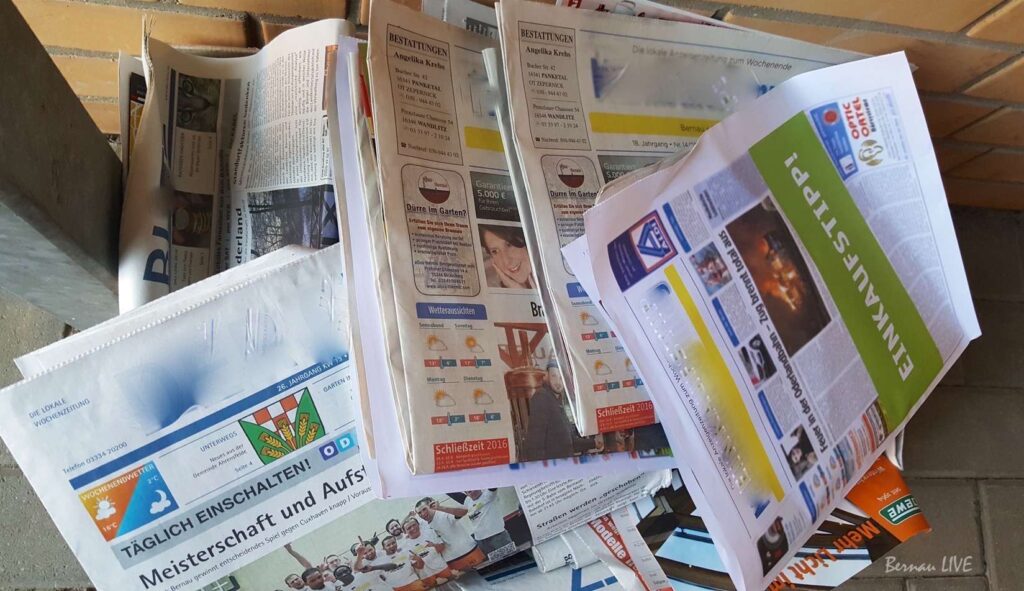 Werbung bei Bernau LIVE