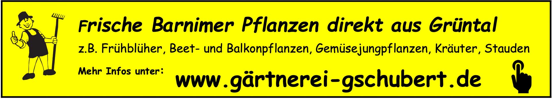 Frühling in der Gärtnerei Schubert in Grüntal