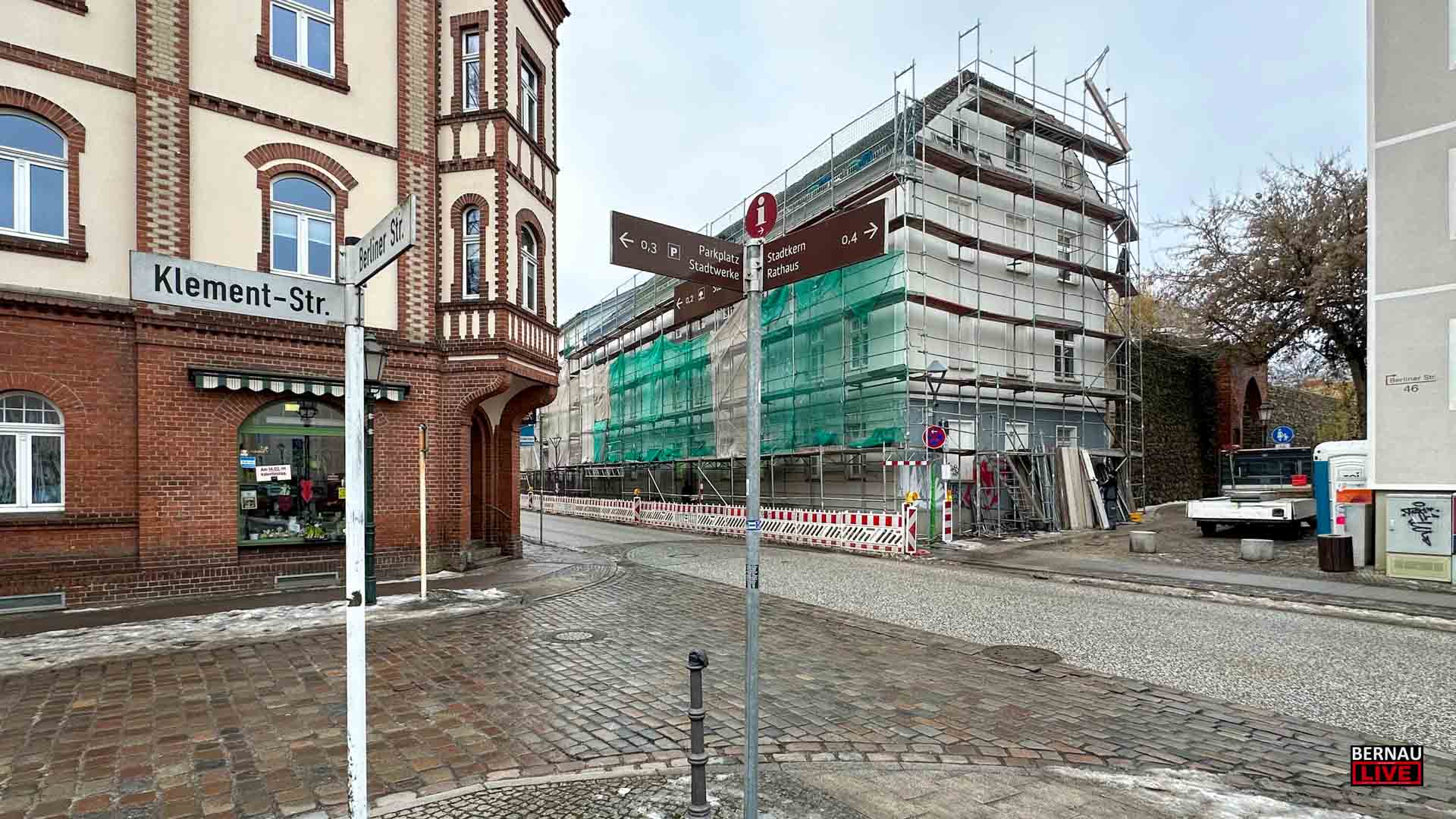 Berliner Straße in Bernau: Umfangreiche Bauarbeiten ab 16. Februar