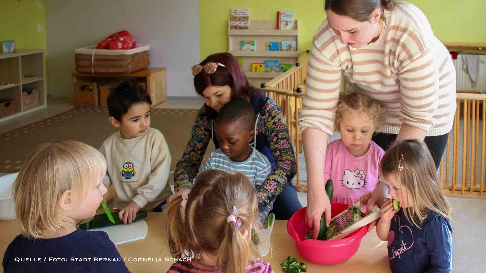 Kita Regenbogen in Bernau: Wo gesundes Essen zum Kinderspiel wird