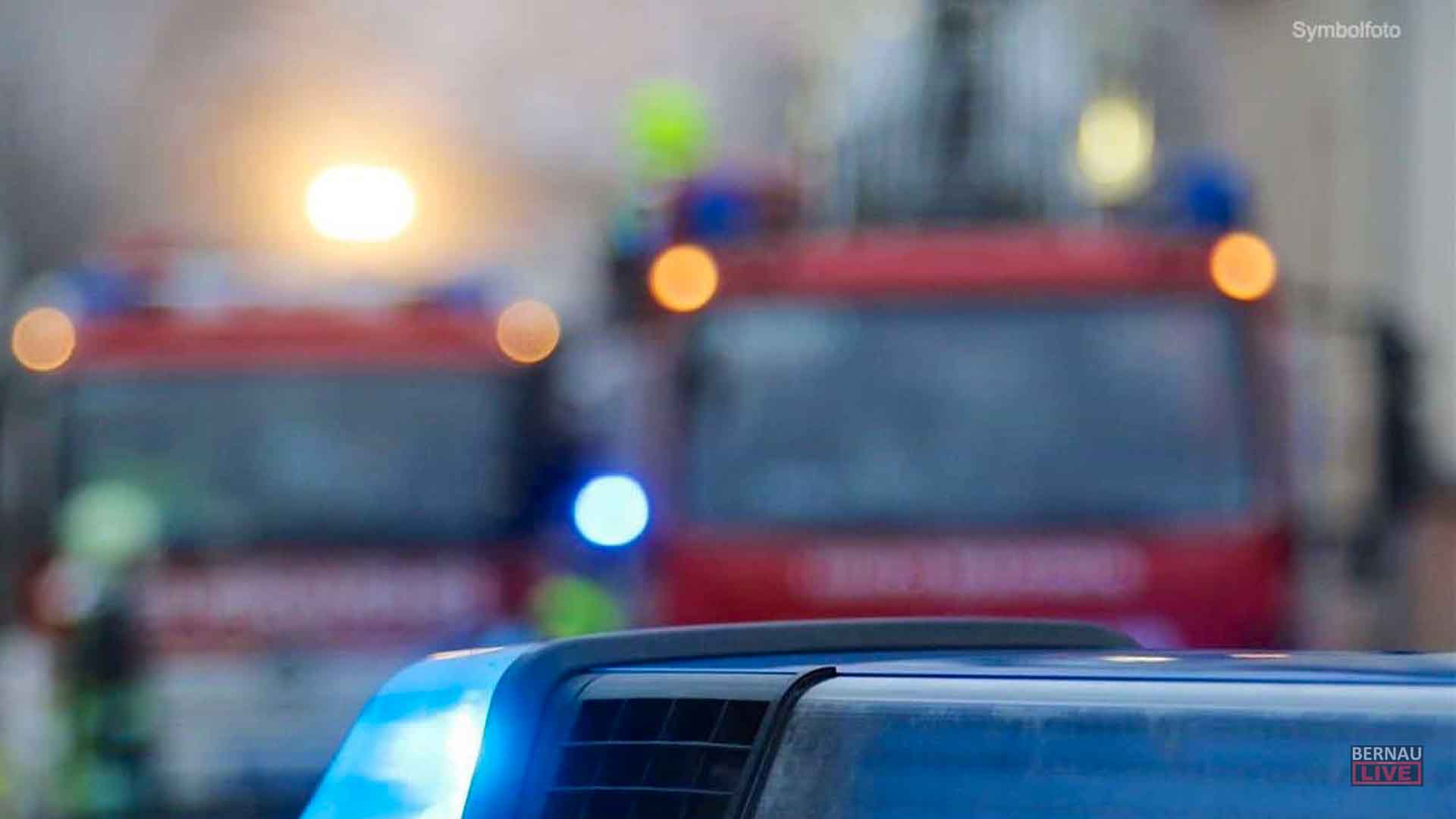 Polizeimeldungen: Brand in Biesenthal und schwerer Unfall auf der Autobahn