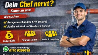Anlagenmechaniker SHK (m/w/d) und Azubis mit Bock auf Handwerk (m/w/d)