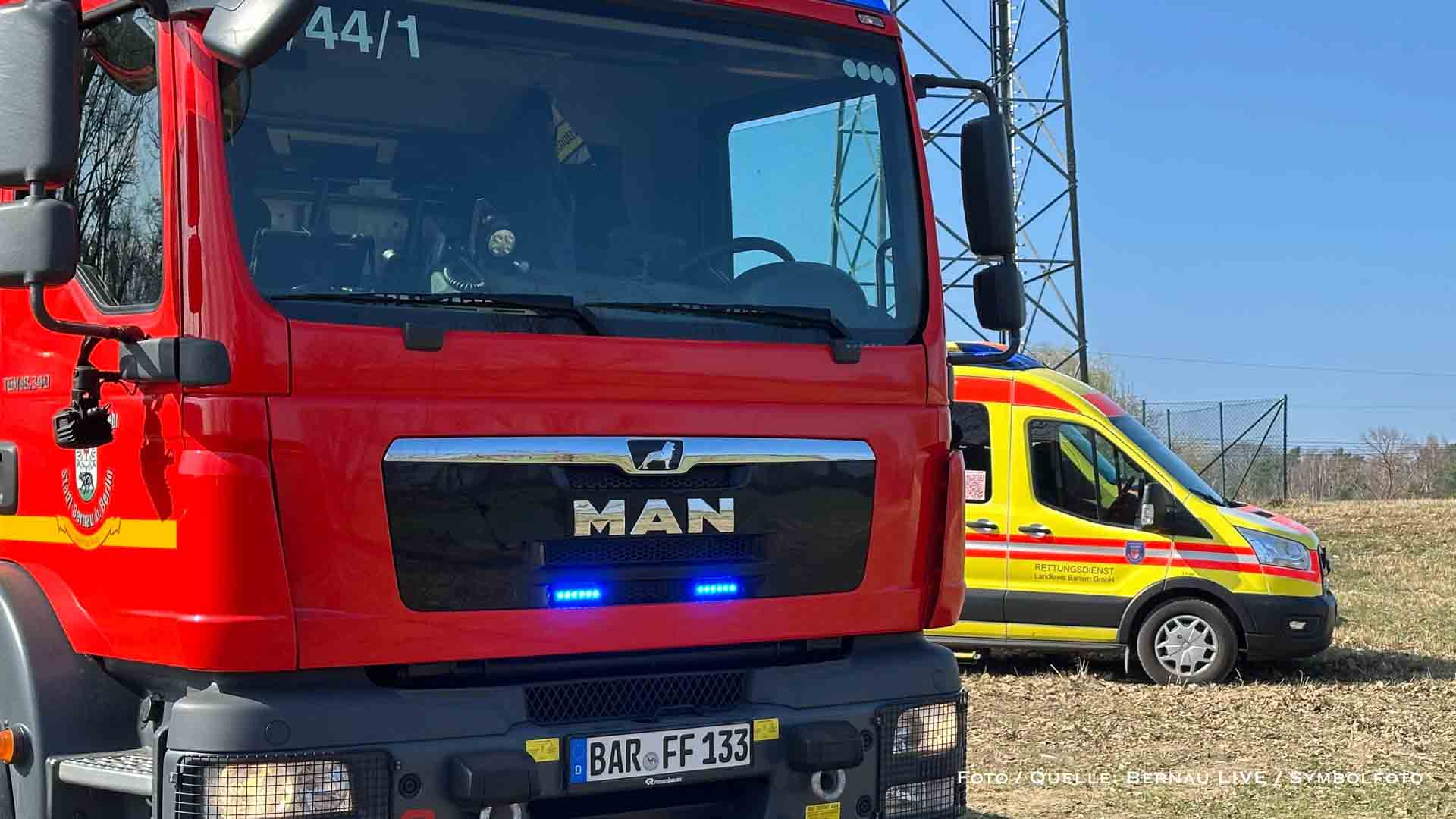 Einsatzreicher Sonntag für die Bernauer Feuerwehr