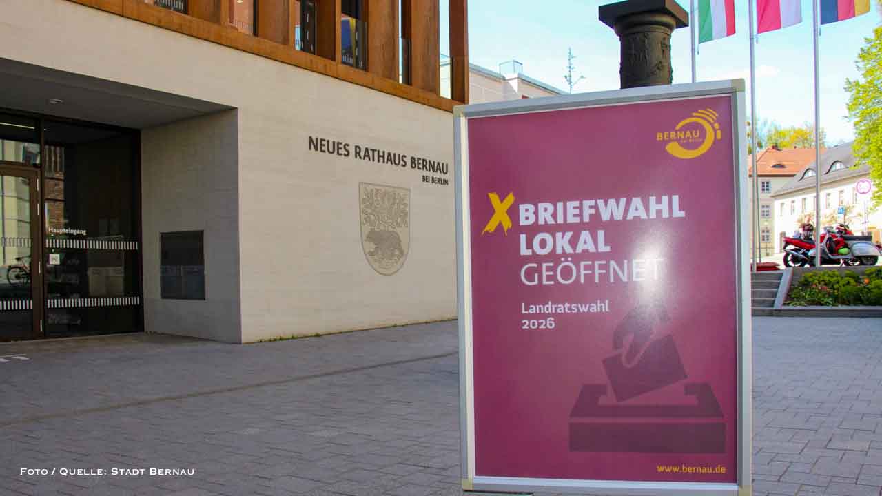 Landratswahl Barnim: Briefwahl in Bernau bis 8. Mai 18 Uhr möglich